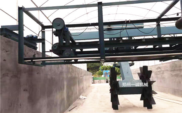 廣東湛江輪盤式發酵有機肥設備生產線安裝現場